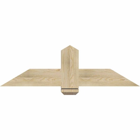 Ekena Millwork Eugene Rough Sawn Timber Gable Bracket, Douglas Fir, 48"W x 14"H x 6"D x 6"F, 7/12 Pitch GBW048X14X0606EUG00RDF